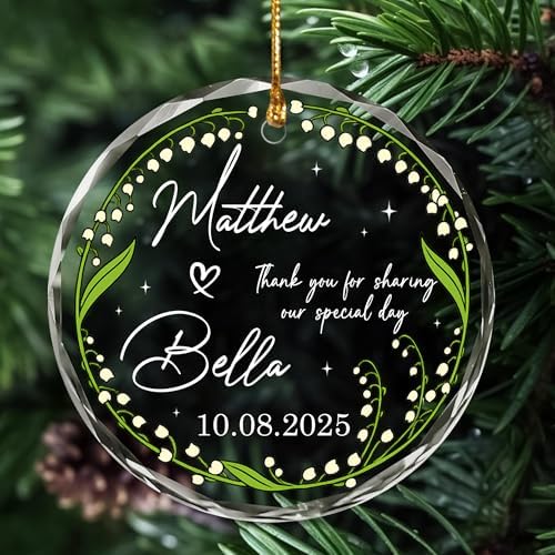 BSQUIELE Personalized Wedding Favor Ornaments for Guests - Promotional