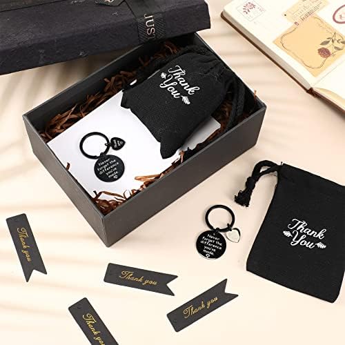 Yinkin 36 Pcs Employee Appreciation Gift Bulk Thank You Keychain
