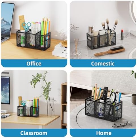 Marbrasse Mesh Pen Holder for Desk, Pencil Holder Desk Organizer 3