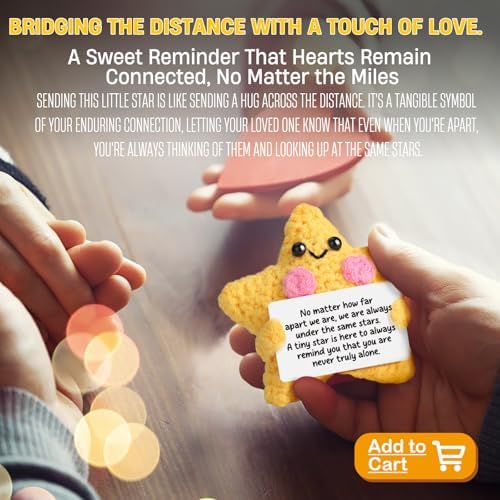 Crochet Yellow Star Doll Friendship Gift - Emotional Comfort Support