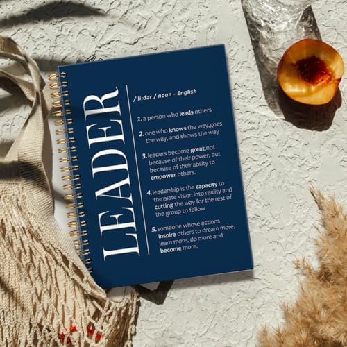 FLVGE Leadership Gift Navy Blue Notebook for Work, Employee