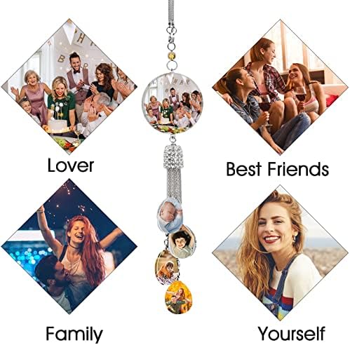 Personalized Photo Crystal Pendant for Car Home Hanging Ornaments