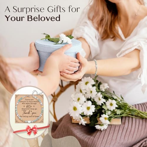 Inspirational Gifts Bracelets for Women, Healing Natural Stone