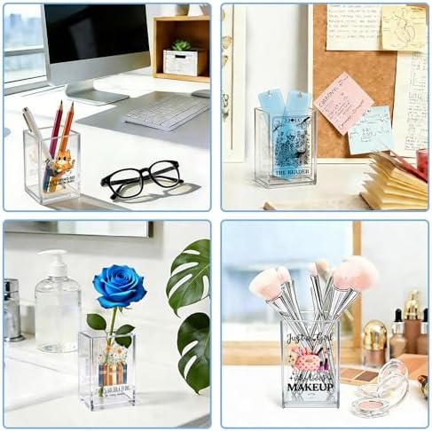 Teacher Helping Little Minds Grow Acrylic Organizer Pencil Pen Holder
