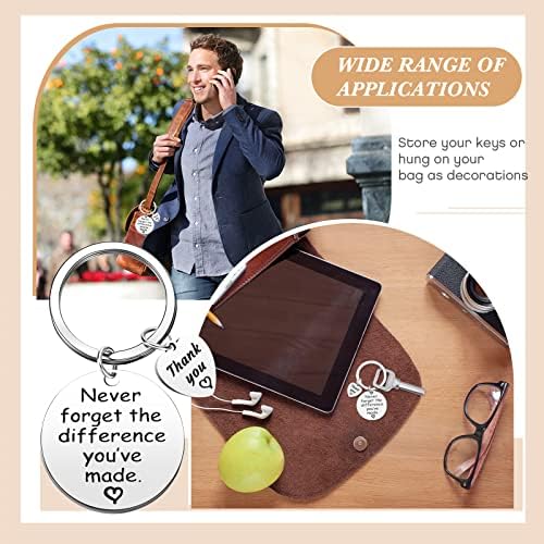 Yinkin 36 Pcs Employee Appreciation Gift Bulk Thank You Keychain