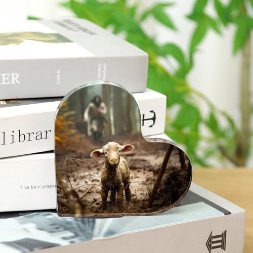 Christian thank you gifts - Jesus and Lamb Religious Home Decor for