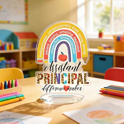 Assistant Principal Appreciation Gifts for Women Acrylic Desk Decor