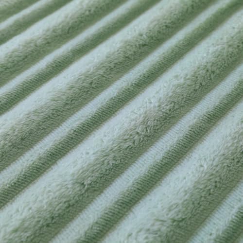 Puncuntex Sage Green Soft Throw Blanket 50"×60" for Couch Cozy 3D