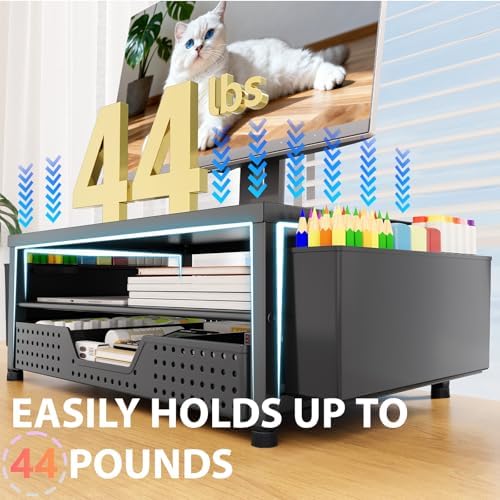 OPNICE Desk Organizers and Accessories, Computer Monitor Stand Riser