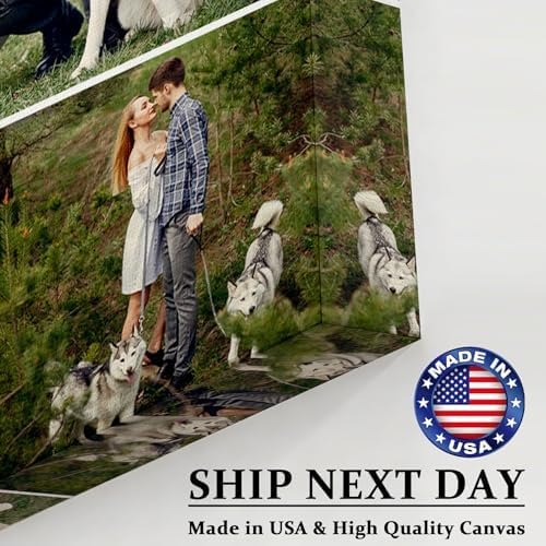 Custom 5 Photo Collage Canvas Prints Personalized Pictures Wall Art