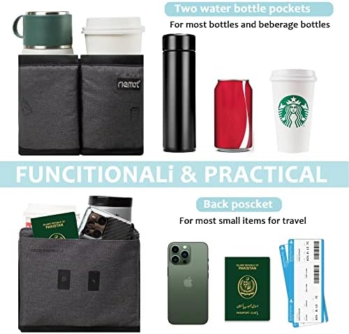 riemot Luggage Travel Cup Holder Free Hand Drink Caddy - Hold Two