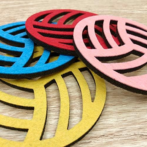 Passion for Sports Collection, 4" Fellt Coaster Set (Volleyball)