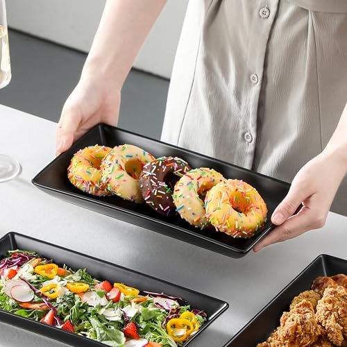 MALACASA 3 Tier Serving Tray, Porcelain Tiered Serving Trays Platters