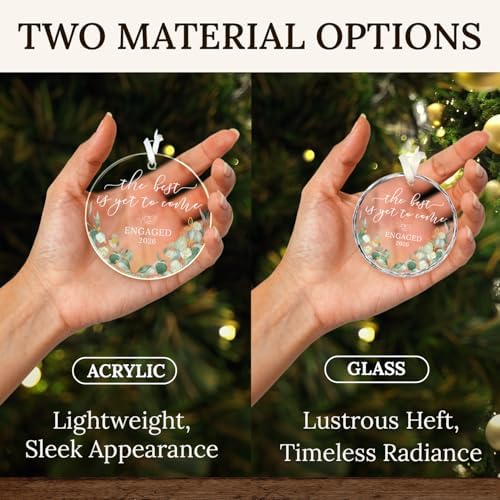 HEXMOZ Engagement Gifts for Couples, Women, Her - Engagement Ornament