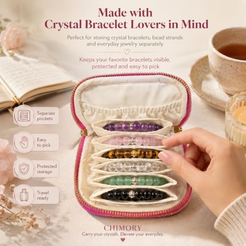 Tweed Travel Jewelry Pouch - Mothers Day Gift Idea for Women, Elegant