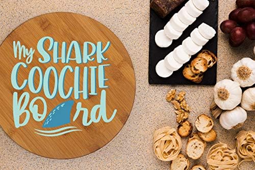 My Shark Coochie Board Charcuterie Bamboo Cutting Board 11.75" One