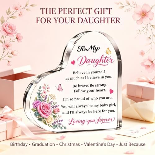Daughter Gifts from Mom & Dad - To My Daughter Desk Decor