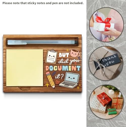 Funny Wooden Sticky Note Holder - But Did You Document It Funny Office