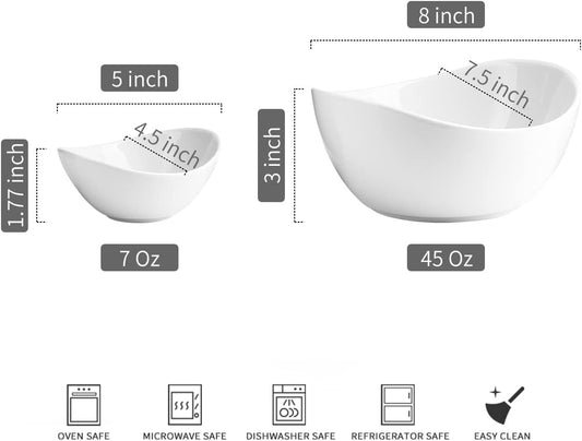 YHOSSEUN Chip and Dip Serving Set, Tiered Serving Bowl Chip Bowls for Party | 2 Tier Serving Stand Ceramic Appetizer Serving Food Display Stand, Chip and Dip Serving Dishes for Entertaining Food Service
