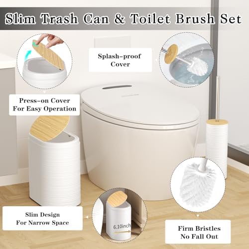 XLHOMO White Bathroom Set - 10PC Bathroom Accessories Set, Luxury