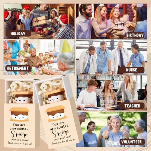 Wettarn 24 Sets Employee Appreciation Gifts S'more Gift Bulk