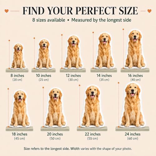 Custom Pet Pillow with Photo Picture, Dog Cat Face Pillow for Dog Mom