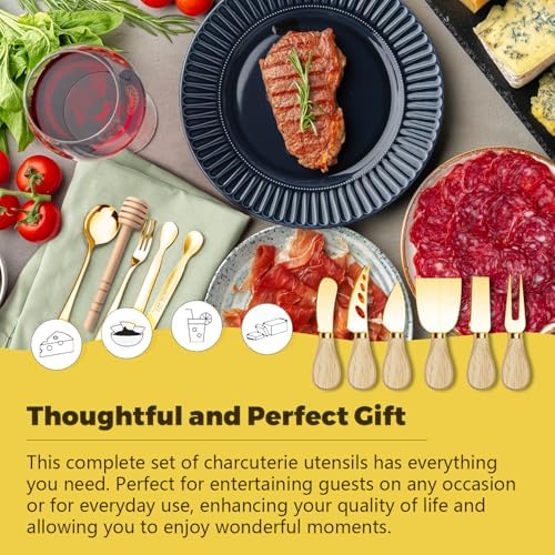 Charcuterie Boards Accessories Gold Charcuterie Utensils Cheese Butter