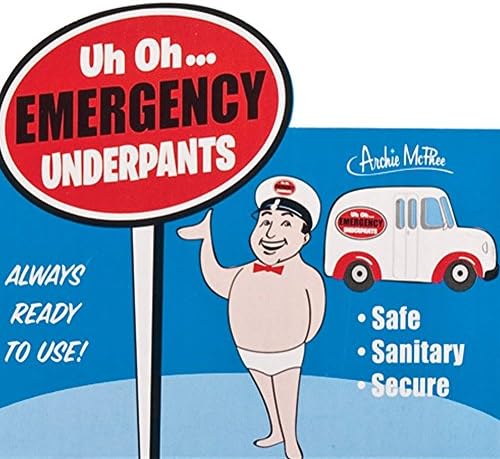 Accoutrements Emergency Underpants — Funny Gag Gift for Adults