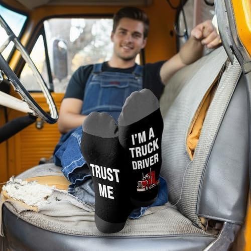 Truck Driver Gifts - Gifts For Truck Drivers, Trucker Gift, Fun Socks