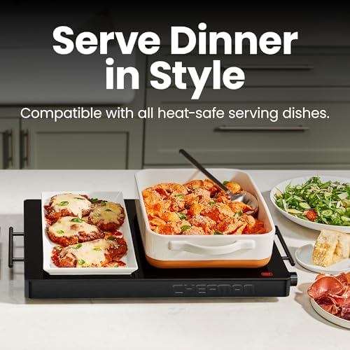 Chefman Electric Warming Tray with Adjustable Temperature Control