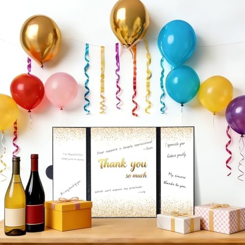 HAHZY Large Thank You Card, Appreciation Gift Card for Women Men
