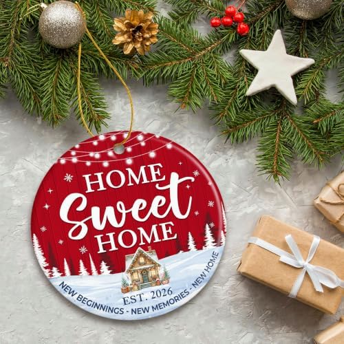 ZAGKOO New Home Ornament 2026, First House Ornaments - New Home Gift