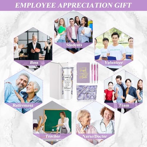 Domensi 6 Pcs Employee Appreciation Gift Set for Women, Purple