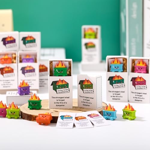 Realspring 48 Set Funny Dumpster Ornament Gift Bulk Dumpster Desk