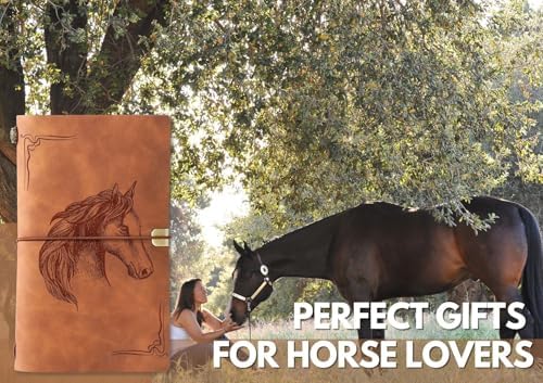 InnoBeta Horse Gifts Journal with Pen for Horse Lovers, Horse Stuff