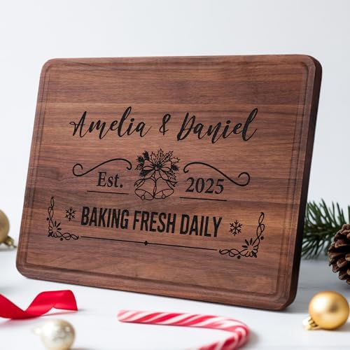 Personalized Wooden Cutting Boards, Couple Gifts for Christmas
