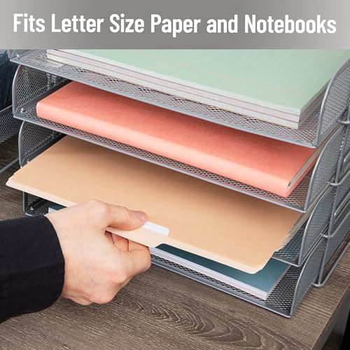 Mind Reader Stackable Paper Tray, Desktop Organizer, File Storage