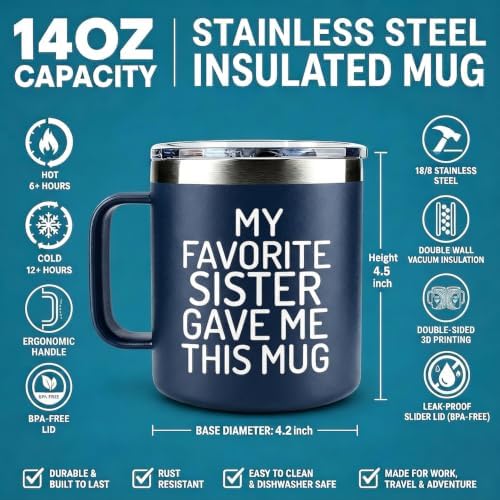 Funny Brother Gifts from Sister-Fathers Day,Birthday,Christmas Gift