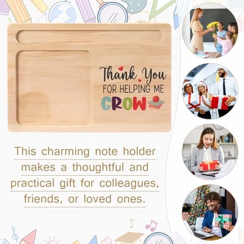 Yookeer 24 Pcs Employee Appreciation Gifts Wooden Sticky Note Holders