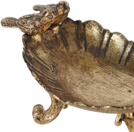 NIKKY HOME Vintage Bird Ring Holder Jewelry Tray, Small Gold Trinket