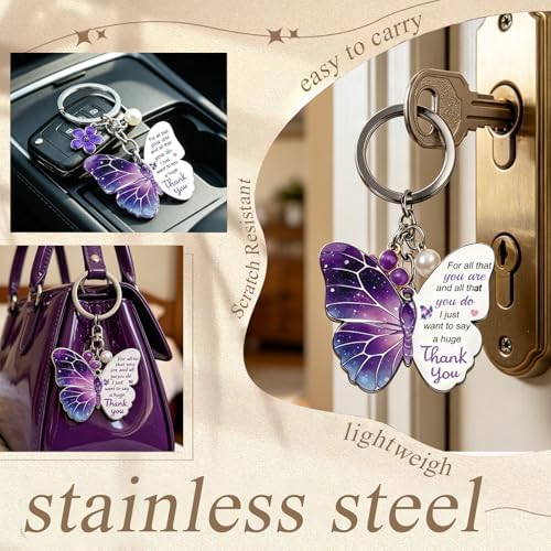 Ikacvb Purple Gifts For Women Friend Thank You Gifts Butterfly