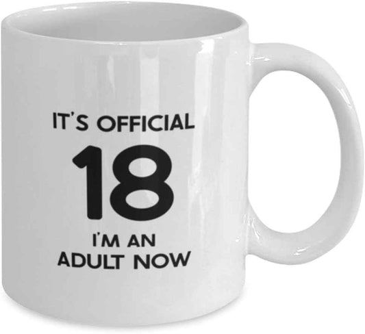 Birthday Funny Gifts for Friends, Unique Gifts from Family, 18th Birthday Coffee Mug for Men and Women