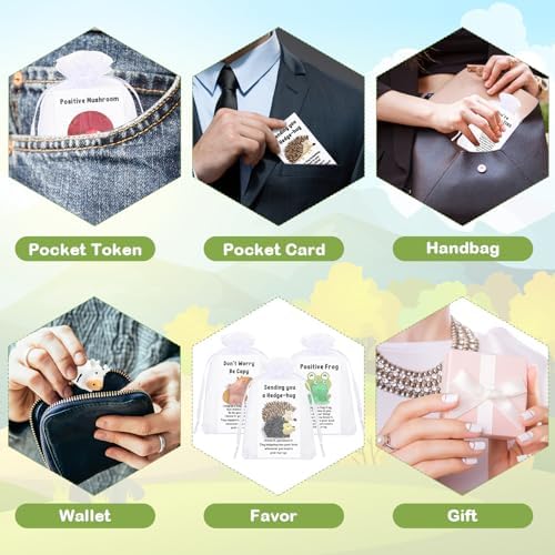 Fumete 25 Set Employee Appreciation Gift Bulk, Resin Animal, Pun Card