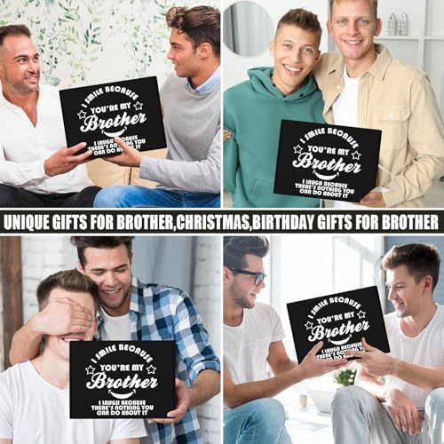 10 PCS Brother Gifts from Sister with 20 Oz Tumbler Journal Cap