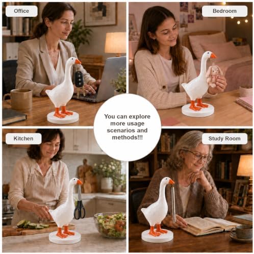 GRAPMKTG 10 Inch Magnetic Desk Goose, Desktop Statue
