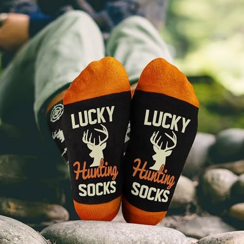 Hunting Accessories for Men, Dad - Funny Deer & Duck Hunting Socks