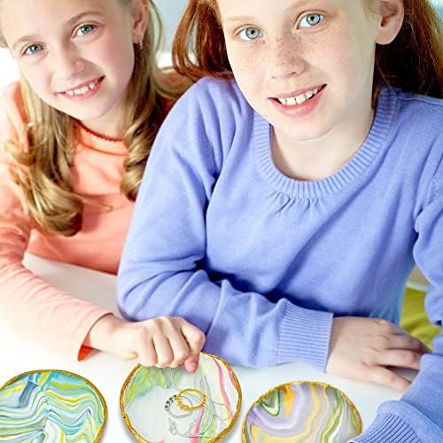 JOiFULi Make Your Own Clay Jewelry Bowls Arts and Crafts Kit for Girls