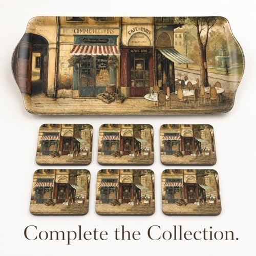 Pimpernel Parisian Scenes Melamine Rectangular Tray – (15.25" x 6.5")