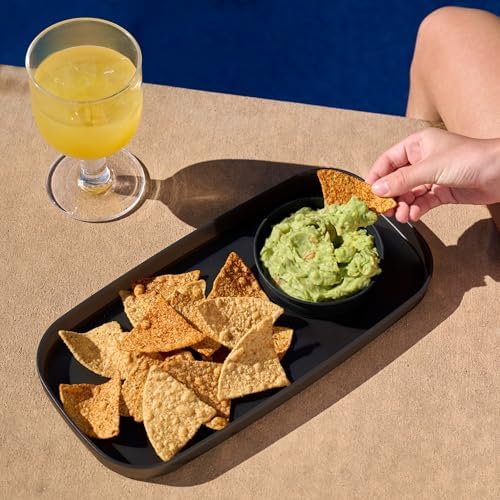 madesmart Dipware Appetizer Plate, Carbon