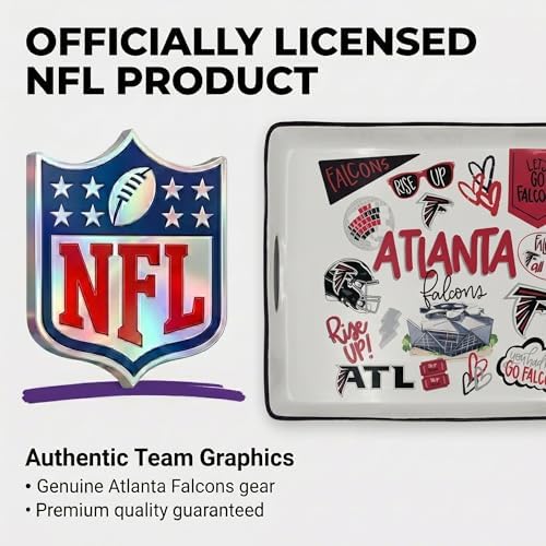 NFL Atlanta Falcons Loco Fan Large Serving Tray w/Handles